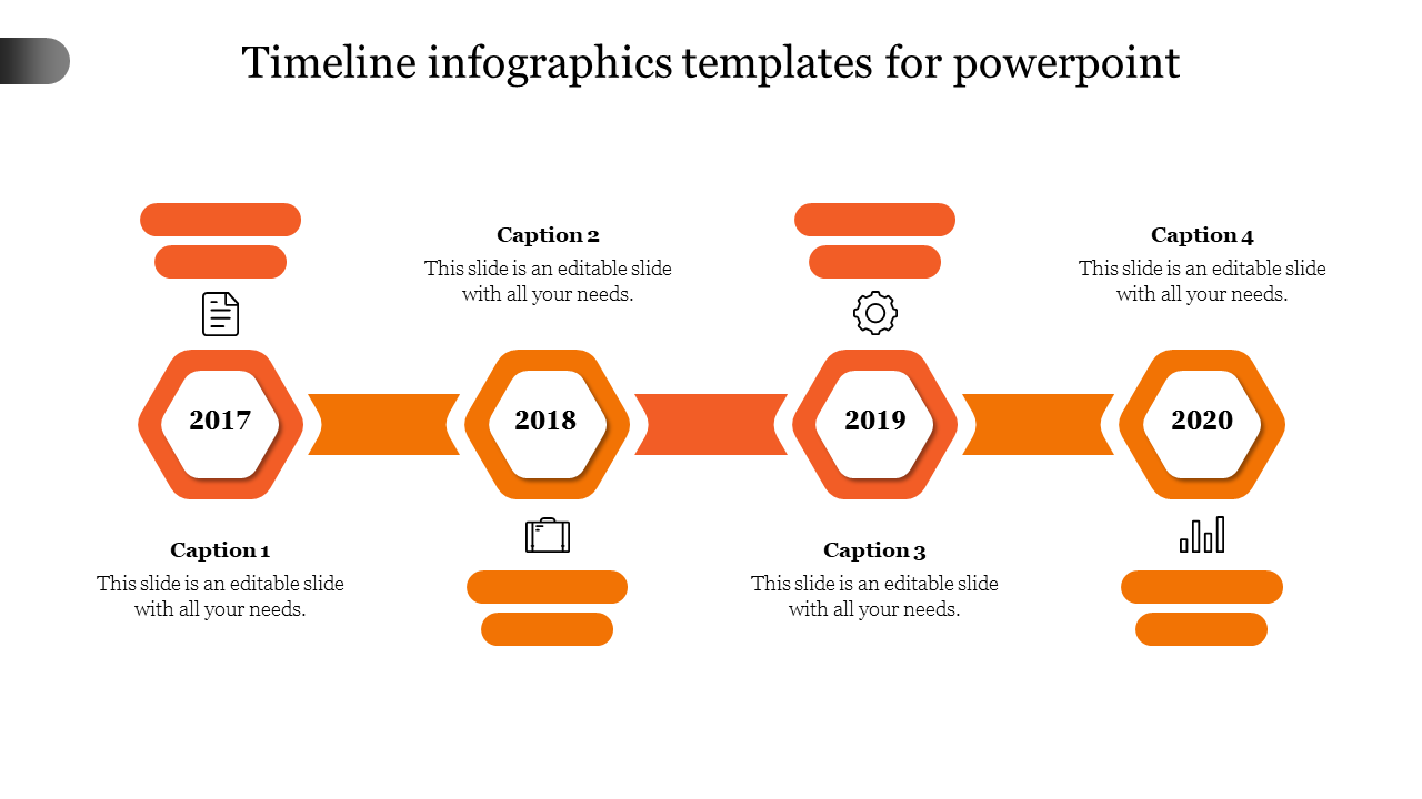 timeline infographics templates for powerpoint-4-Orange